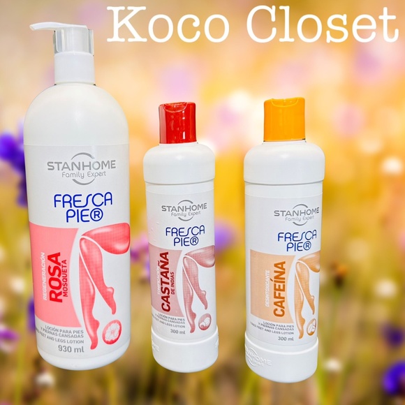 STANHOME FRESCA PIE ROSEHIP OIL 930ML CAFFEINE 300ML HORSE CHESTNUT 300ML LOTION - Picture 4 of 8